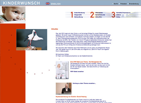 Frühere Website von Kinderwunsch Berlin